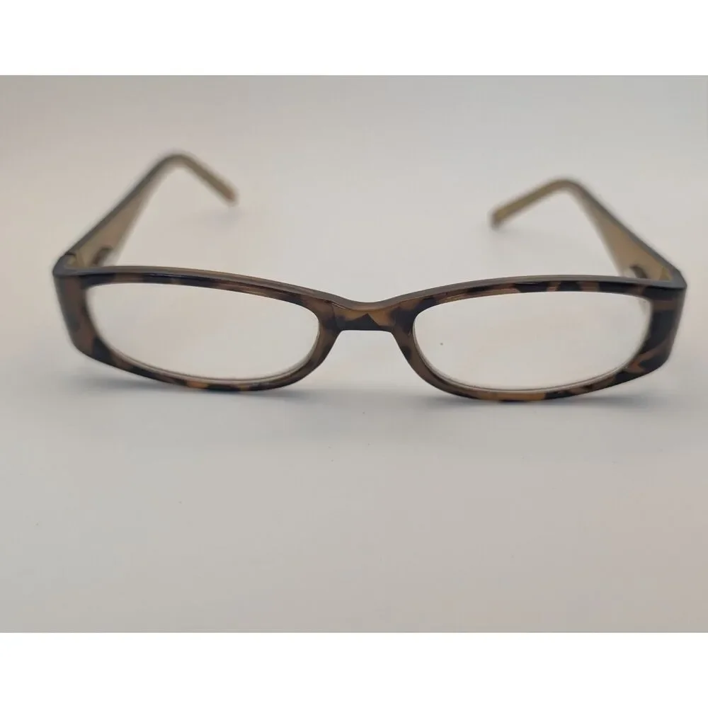 Foster Grant Tortoiseshell Rectangular Eyeglass Women’s Plastic Brown Reader